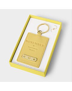 Katie Loxton Birthstone Keyring 'February'